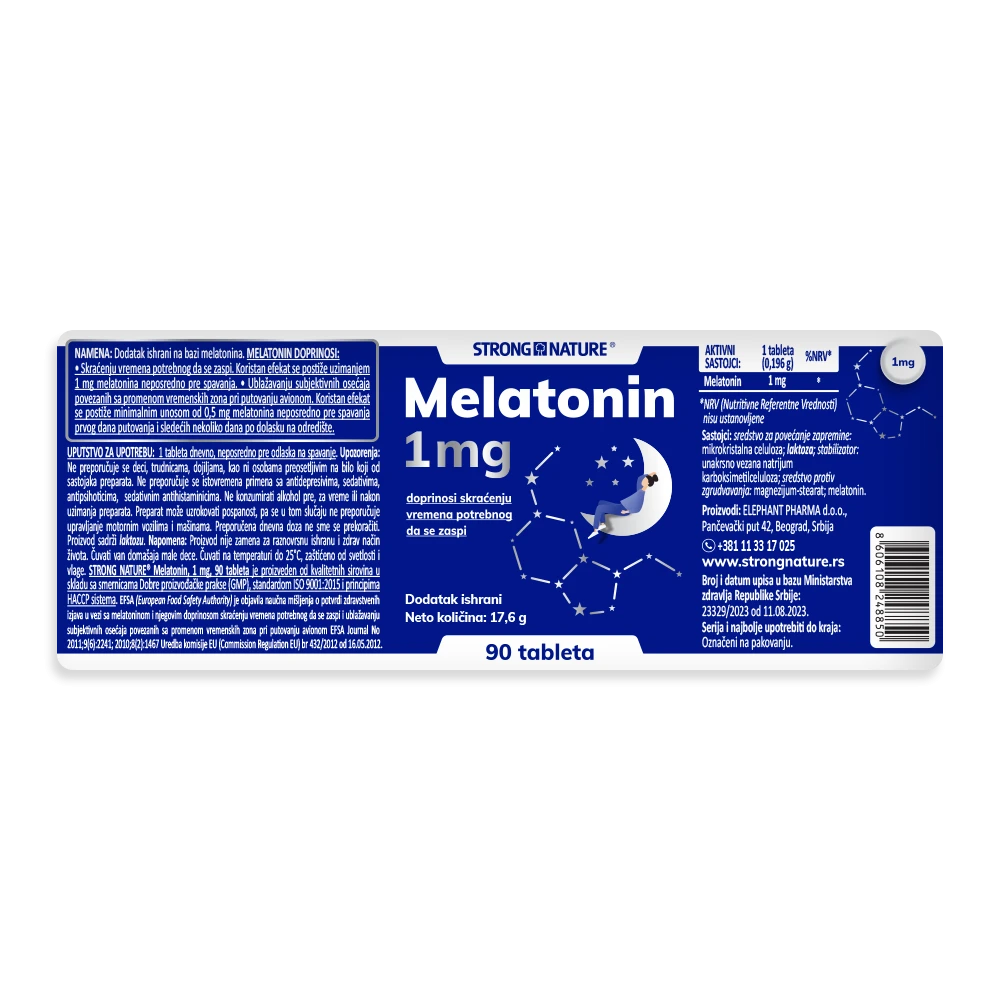 Strong Nature® <br />Melatonin 1 mg