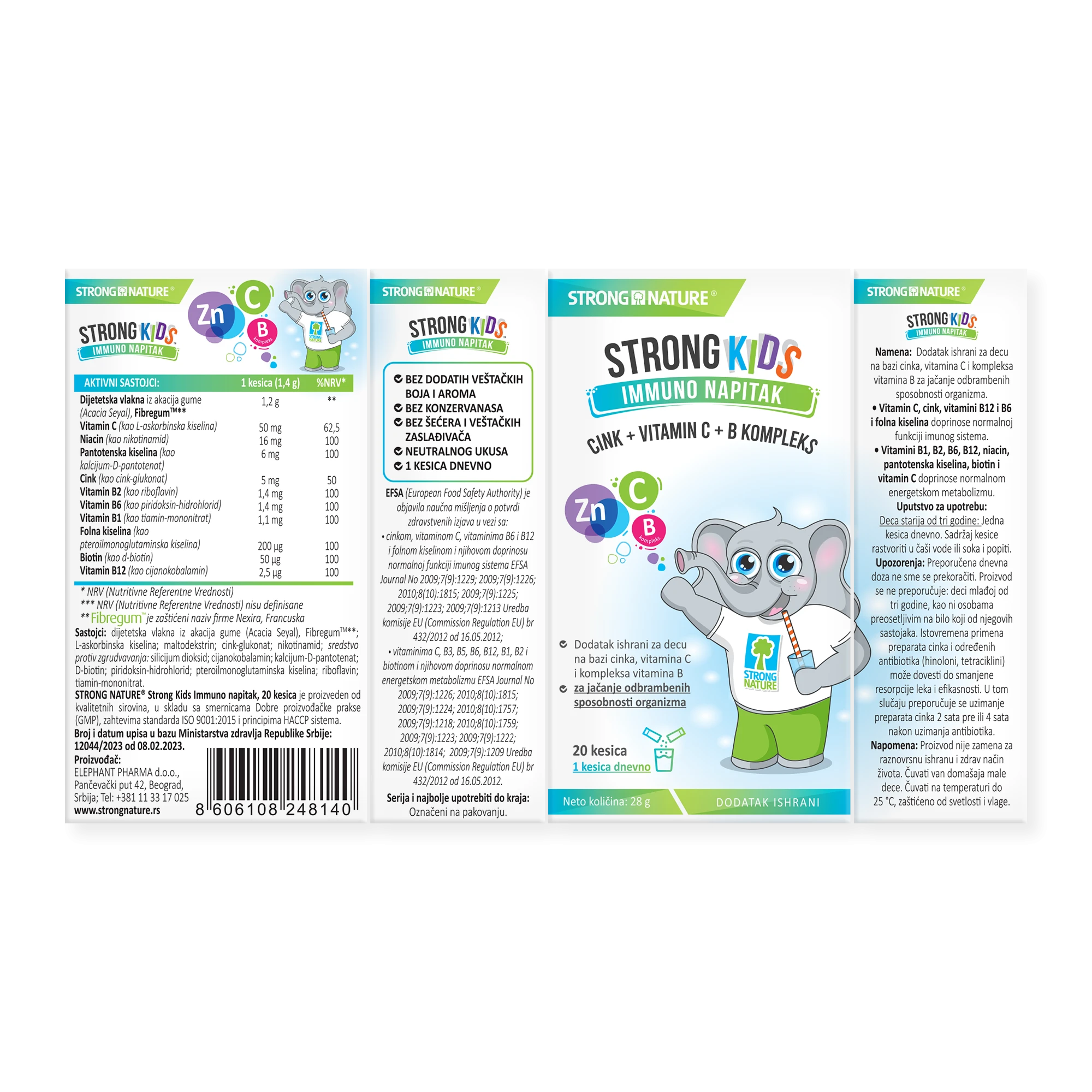 Strong Nature® <br />Strong Kids Immuno napitak 2+1 gratis